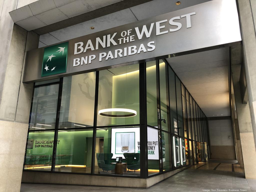 Bank of the West and BNP Paribas branch storefront